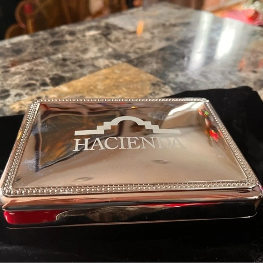 Hacienda silver plated non tarnished jewelry box by Sharidan company